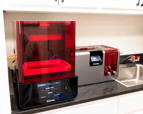 3 D dental printer on countertop in Jenks dental office