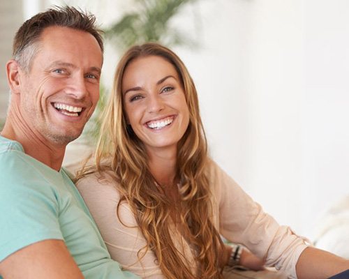 Portrait of happy, smiling couple